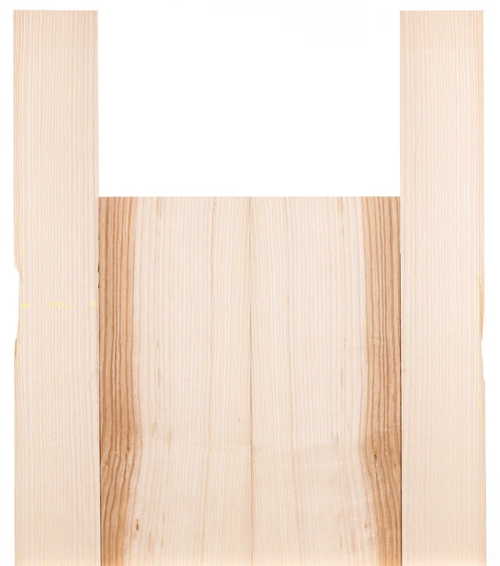 Tonewood barra de fresno acústica guitarra madera arcilla backs & laterales set 5237