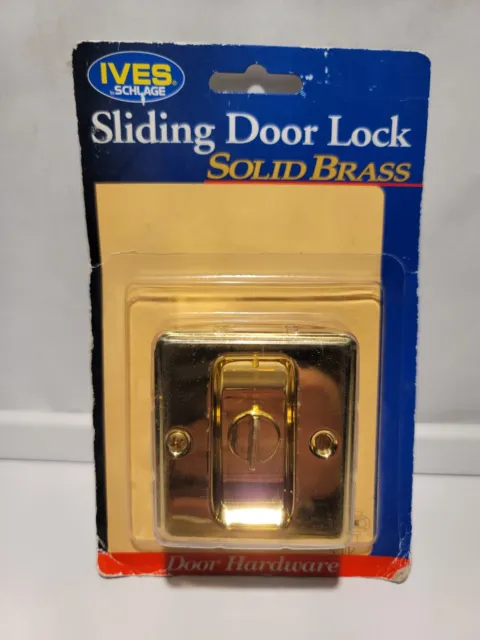 Cerradura de puerta corredera Ives Schlage caja abierta de latón sólido