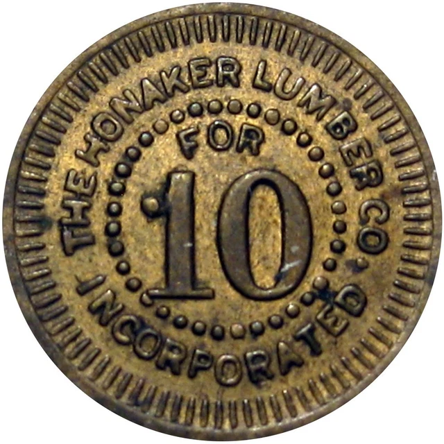 HONAKER VIRGINIA R5 Coal & Lumber Scrip Good For Token Honaker Lumber