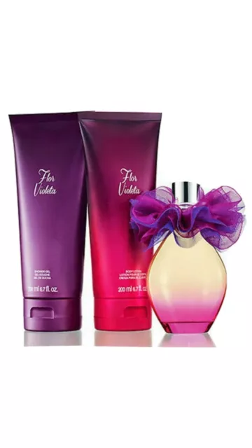 NEW AVON Flor Violeta Eau de Parfum EDP perfume 4 Pc Set