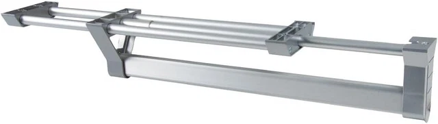 Emuca 7086762 Wardrobe pull out clothes hanger rail organizer rack, length 350