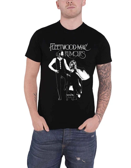 Fleetwood Mac T Shirt Rumours Album Band Logo new Official Mens Black Size XL