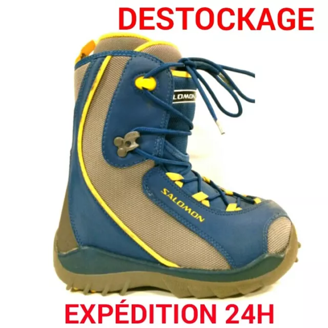 boots de snowboard enfant occasion SALOMON tailles:35 au 38 IDÉAL PETIT BUDGET