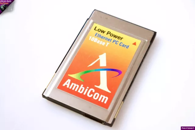 AMBICOM PCMCIA Ethernet PC CARD - 10 Base T - Ref: AMB8010 - No dongle