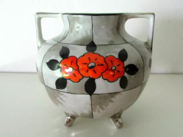 Antique Art Deco Limoges France Porcelain By Rella Vase Urn 4 ''