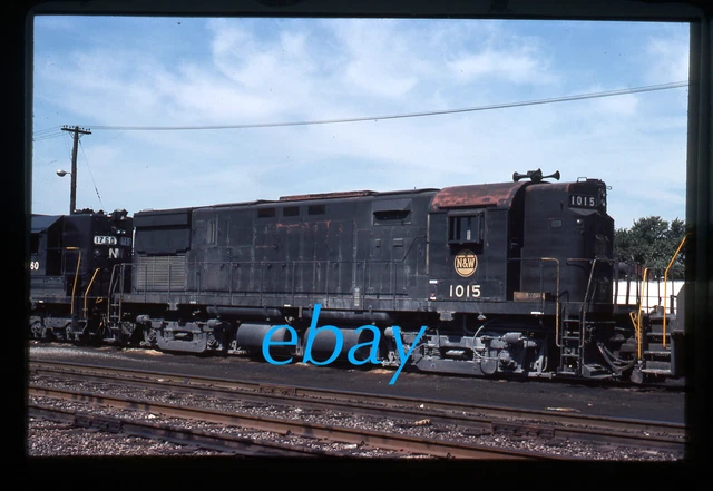 Orig Slide Norfolk & Western N&W NW #1015 Alco C425 1976