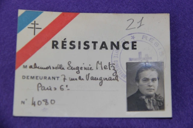 Carte De Membre F.F.I. Vierge WW2 - Amicale De L'Aube N°31 - Document Original