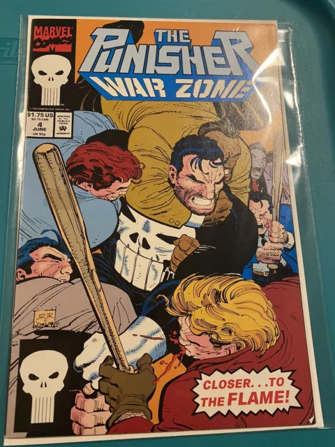 Marvel Comics The Punisher War Zone 4  June 1992 John Romita Jr