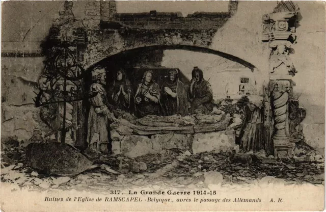 CPA MILITAIRE Ruines de l'Eglise de Ramscapel (316445)