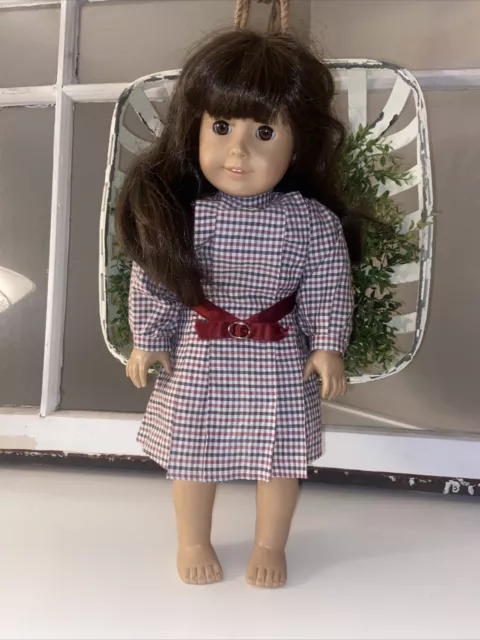 Vtg American Girl Doll Pleasant Company Samantha w/ Dress Bloomers 18" Tan Body