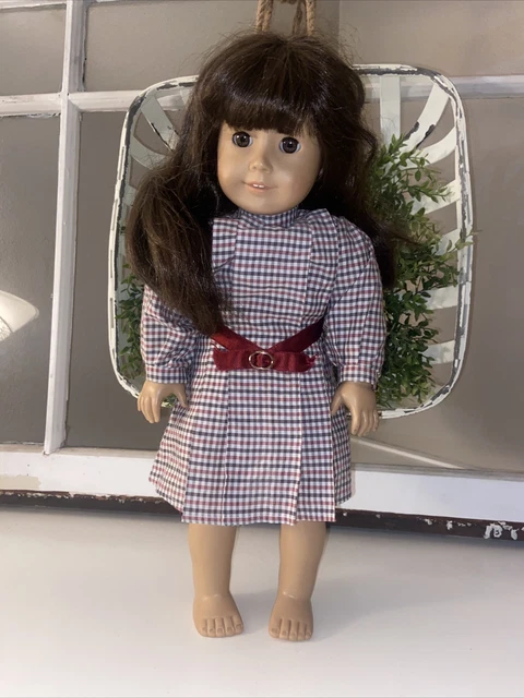 Vtg American Girl Doll Pleasant Company Samantha w/ Dress Bloomers 18" Tan Body