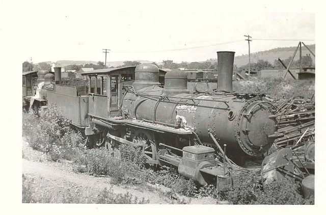 5B157 Rp 1933 Nyo&W O&W Ontario Western Railroad Loco #66 Norwich Ny Scrap 1935