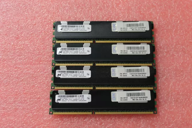 16GB (4 x 4GB) 2Rx4 PC3L-10600R Micron IBM 47J0133 MT36KSZF51272PZ-1G4F1AD