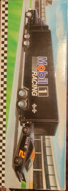 1994 Mobil 1 One Racing Truck Toy Car Carrier Limited Edition W/ Box