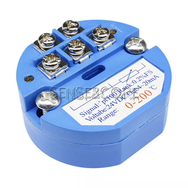 RTD PT100 DC 24V Temperature Sensors Transmitter -50-150℃ 0-200° 0-300℃  0-400℃