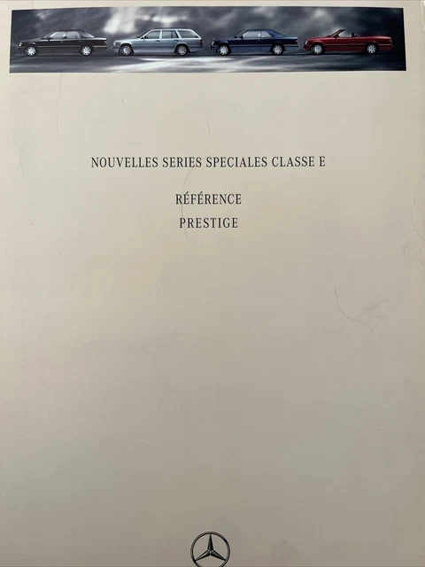 Opuscolo auto - 1995 Mercedes-Benz Classe E riferimento & prestigio - Francia