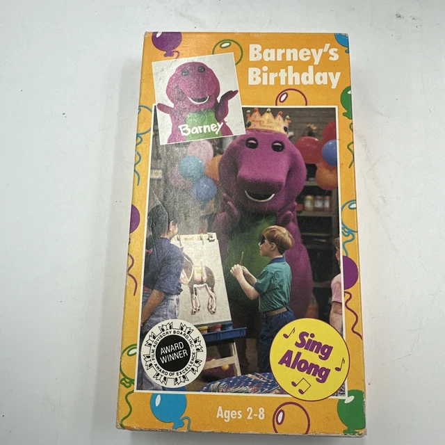 Barney Barneys Birthday Sing Along Vhs 1992 The Lyons Group Tape Barney Barneys Birthday Sing Along Vhs 1992 The Lyons Group Tape