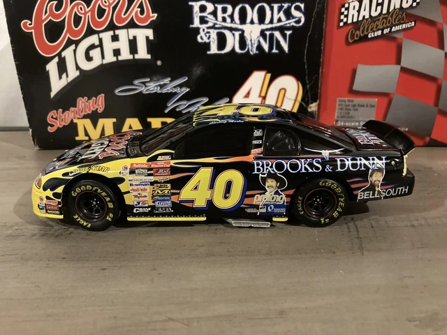 NASCAR Action RCCA 1999 Sterling Marlin #40 Brooks & Dunn 1/24 Diecast Bank READ