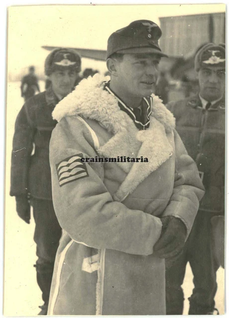 Orig. Foto Portrait Staka Hptm. WOLFF Hans 1.(F)/124 Kemi Finnland mit R^K Orden