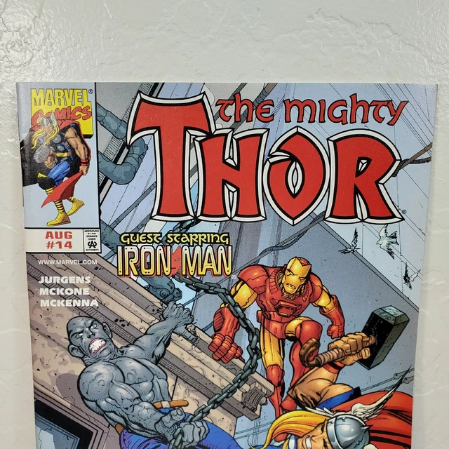 Marvel Comics The Mighty Thor #14 Vol. 2 Iron Man, 1999 Vintage Comic Book 2
