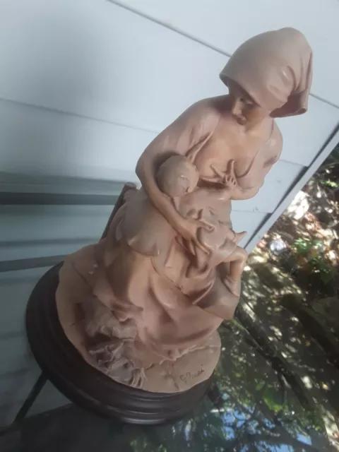 Vintage Guiseppe Armani Sculpture, Maternity, 25cm