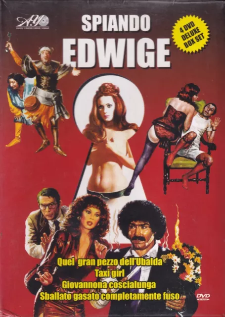 SPIANDO EDWIGE Edwige Fenech BOX Set 4 Dvd  ::: SIGILLATO ::: 1^ Ed. ALAN YOUNG