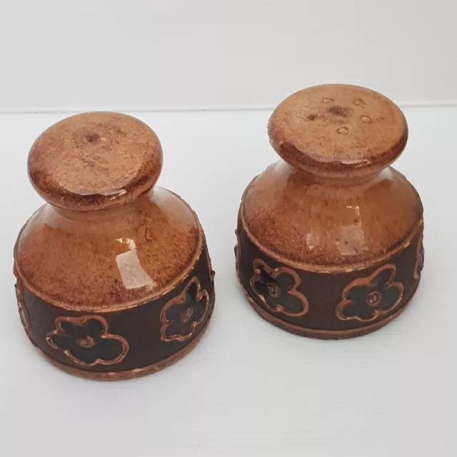 Australian Pottery - Kemety Pottery -  Salt and Pepper Shakers Retro Vintage