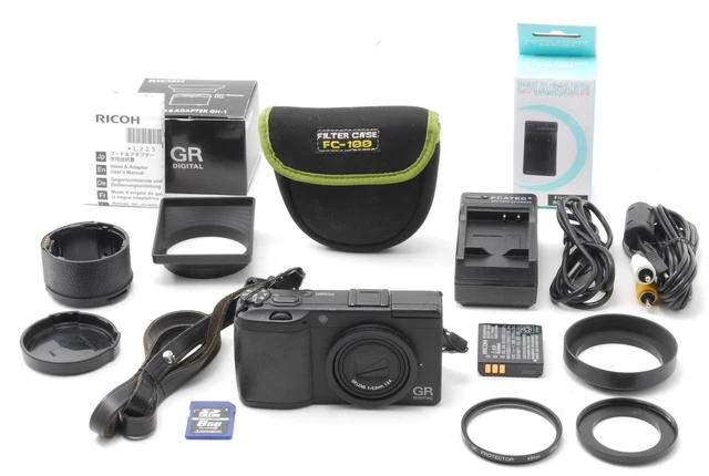 ALL Works! [MINT w/Hood] RICOH GR Digital II 10.1MP digital Camera black JAPAN