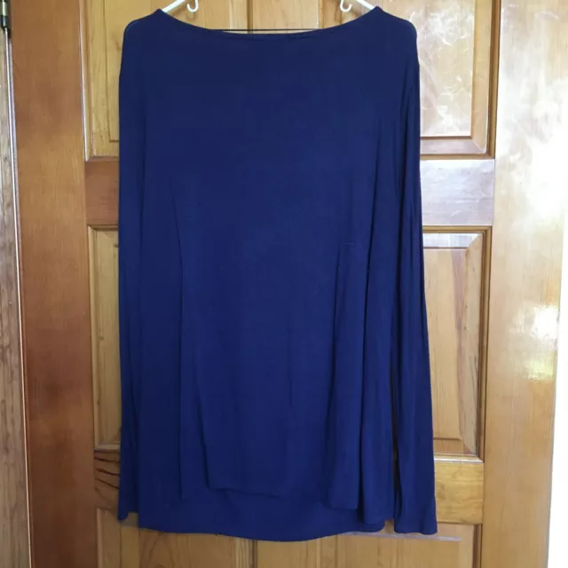 Lord &Taylor long sleeve pullover top XL Blue 2