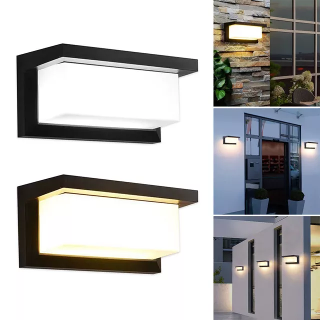 Modern LED Motion Sensor Wall Light Garden Outdoor Porch Lamp Fxture Waterproof