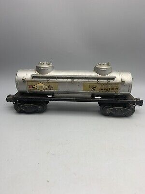 Vintage 1946-48 Lionel No. 2465 Sunoco Double Dome Tanker - Look @ Couplers