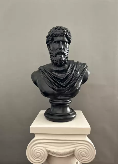 Grande statua del busto di Marco Aurelio, 18 pollici e 45 cm, statua greca