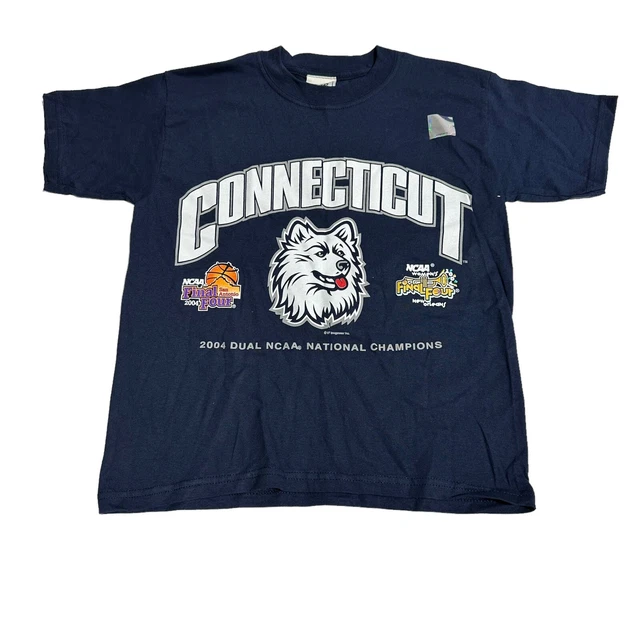 2004 UConn Huskies Dual NCAA National Championship Huskymania Youth T-Shirt