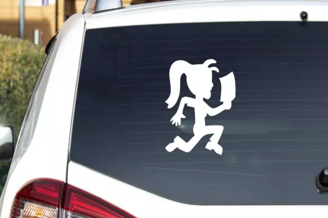 Juggalette Hatchet-Man CNC cut Decal Vinyl Sticker -Pic from multi colors! O651