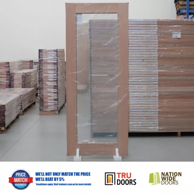 1 Lite Clear Safety Glass French Solid Timber Doors Meranti Hardwood