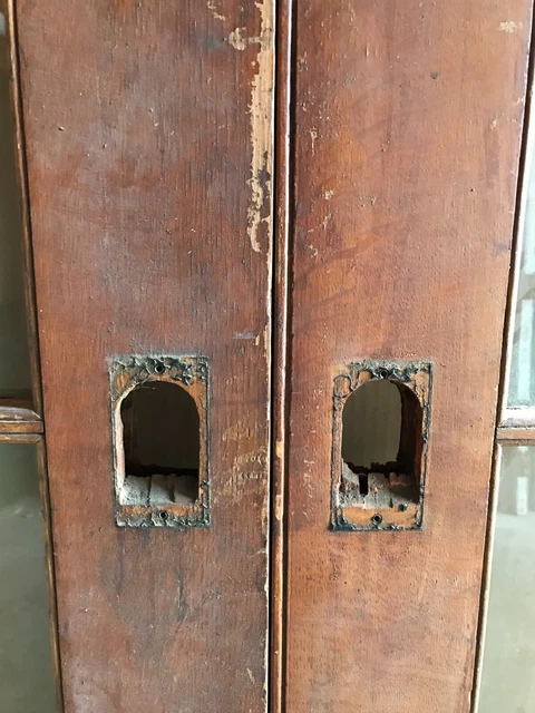 Antique Pair 15 Lite Wood 37x90 French Pocket Doors Room Divider Old VTG 239-23B 16