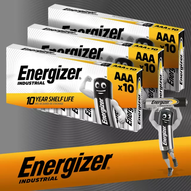 10x - 40x AAA Energizer INDUSTRIAL Micro LR03 1,5V MHD bis 12.2033