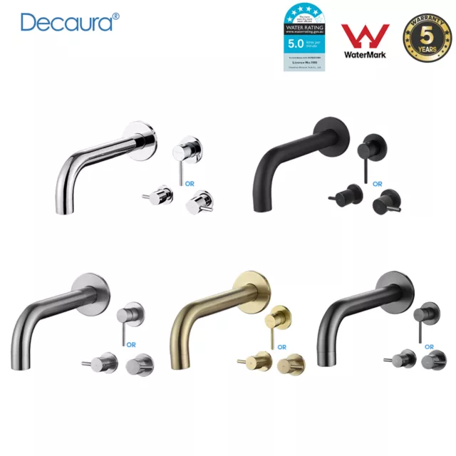 Decaura Bath Spout Wall Water Spout Basin Shower Mier Taps Tapware Set Bathroom