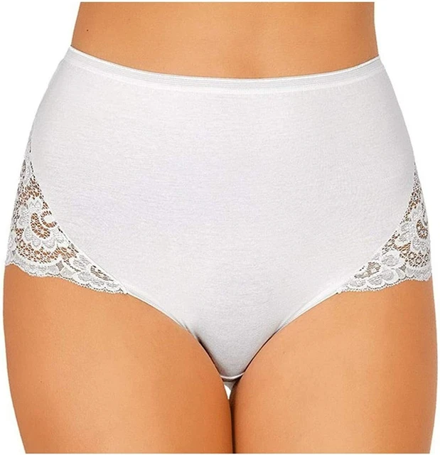 JADEA 6 Culotte Taille Haute Femme Art. 05 Coton Taille 4 Une 10 (6, Noir