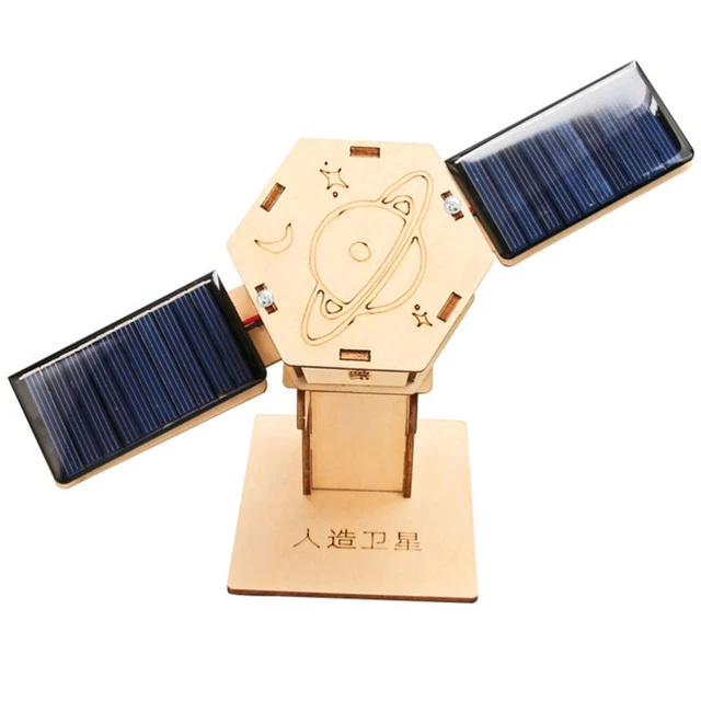 PERZOE Kit De Ventilateur Solaire – Bricolage En Bois – Expérience Scientifique STEM – Cadeau éducatif Dès 6 Ans