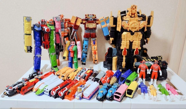 Power Rangers Toqer POWER RANGERS RESSHA Sentai ToQger Morpher Megazord Figure 11p Train ...