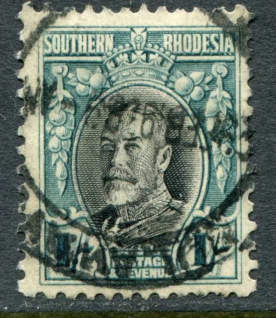 Southern Rhodesia 1931-37 perf 11½ 1s SG 23a used (cat. £75) perf faults