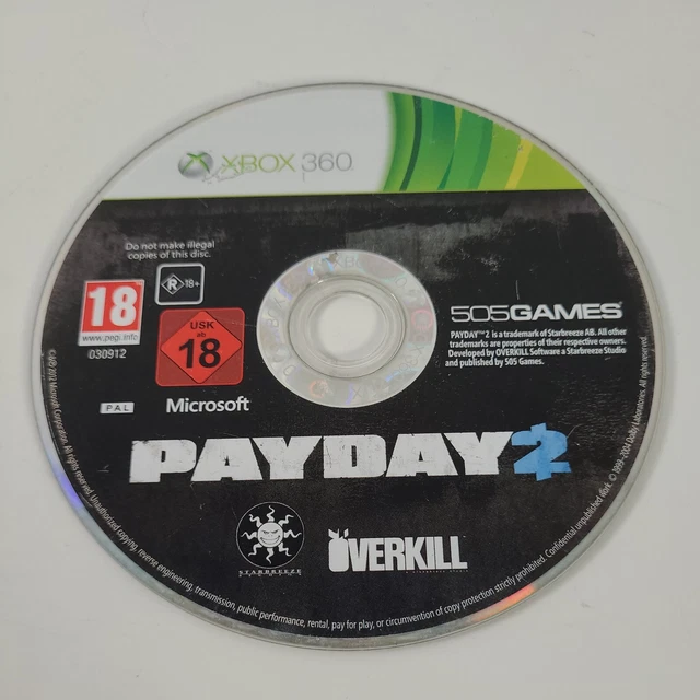 *Disc Only* Payday 2 Xbox 360 Action Shooter Video Game PAL
