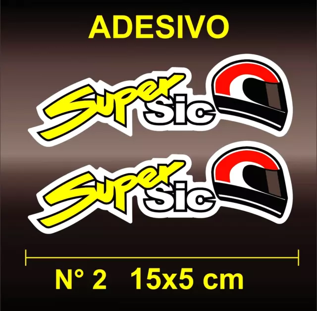 Adesivi Sticker MARCO SIMONCELLI 58 SUPER SIC | DUCATI HONDA VALENTINO ROSSI 46