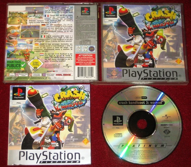 Jeu Crash Bandicoot 3: Warped - PlayStation 1 PS1 Version PAL Française Complète