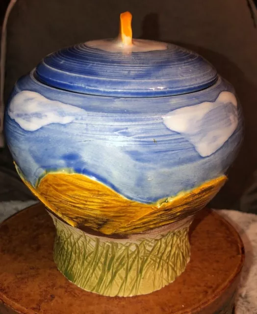 Kyle Smith Pottery Ginger Jar Urn Vase w/Lid 6 1/2"