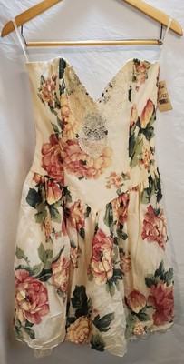 Jessica Mcclintock Dress Vintage Sundress Special Occasion Floral