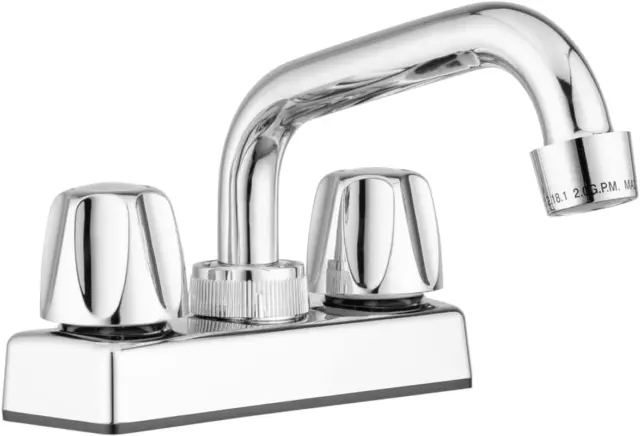 Pacific Bay Lynden Utility Laundry Sink Faucet with Swivel Stainless Steel Spout