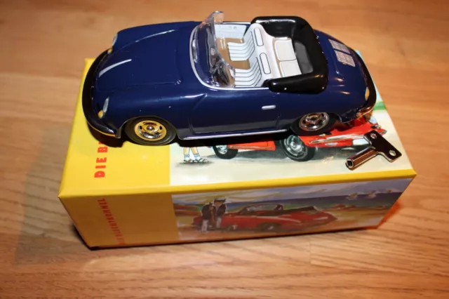 Porsche 356 Carrera Cabriolet 1962 blau Blechmodell  Die Blechtrommel  1:32