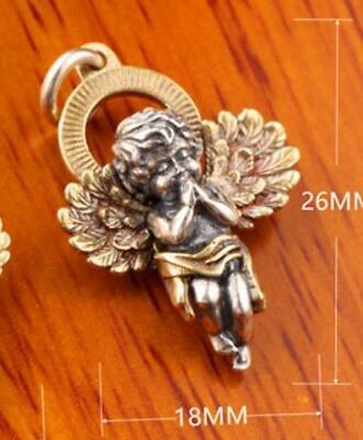 925 Sterling Silver Cupid Pendant Little Angel Love Guardian Necklace Jewelry
